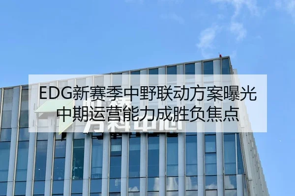EDG新赛季中野联动方案曝光 中期运营能力成胜负焦点